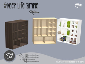 Sims 4 — Keep Life Simple Kitchen Cabinet 1 by SIMcredible! — by SIMcredibledesigns.com available exclusively at TSR 3