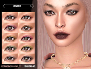 Sims 4 — Rosanne Eyeshadow N.272 by IzzieMcFire — Rosanne Eyeshadow N.272 contains 10 colors in hq texture. Standalone