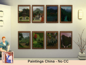 Sims 4 — Paintings China Color - RC by watersim44 — ws Paintings with impression of China - recolor Paintings for your
