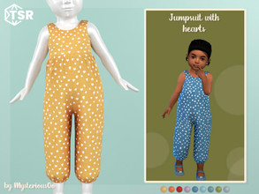 Sims 4 — Jumpsuit with hearts by MysteriousOo — Jumpsuit with hearts in 9 colors