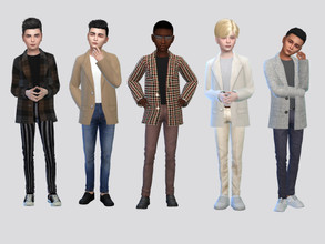 Sims 4 — Basic And Tweeds Suit Boys by McLayneSims — TSR EXCLUSIVE Standalone item 8 Swatches MESH by Me NO RECOLORING
