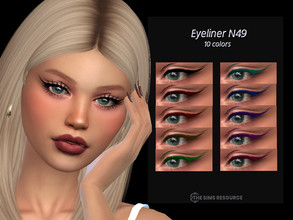 Sims 4 — Eyeliner N49 by qLayla — The eyeliner is : - base game compatible. - allowed for teen, young adult, adult and