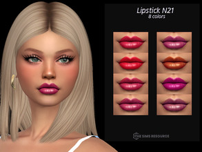 Sims 4 — Lipstick N21 by qLayla — The lipstick is : - base game compatible. - allowed for teen, young adult, adult and