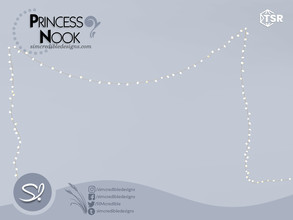 Sims 4 — Princess Nook Wall Lamp Strings by SIMcredible! — by SIMcredibledesigns.com available exclusively at TSR 2