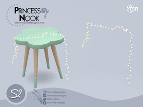 Sims 4 — Princess Nook Lamp Strings by SIMcredible! — by SIMcredibledesigns.com available exclusively at TSR 2 colors