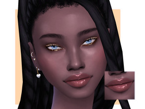 Sims 4 — Overlined Glossy Lips by Sagittariah — base game compatible 5 swatches properly tagged enabled for all occults