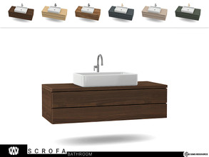 Sims 4 — Scrofa Sink by wondymoon — - Scrofa Bathroom - Sink - Wondymoon|TSR - Creations'2022