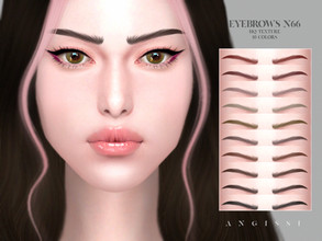 Sims 4 — Eyebrows n66 by ANGISSI — *For all questions go here - angissi.tumblr.com *10 colors *HQ compatible *Female