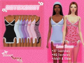 Sims 4 — [Patreon] Lace Dress by B0T0XBRAT — Hi bunnies! This is a lace dress with over 30 swatches! I'm obsessed with