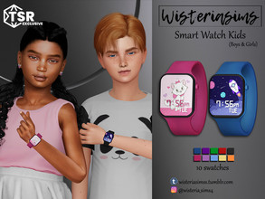 Sims 4 — Smart Watch Kids by WisteriaSims — **FOR KIDS **NEW MESH *Boys & Girls - Bracelet Category (left) - 10