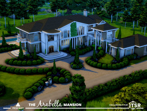 Sims 4 — The Arabella Mansion | NO CC by ProbNutt — The sprawling Arabella Mansion presents loads of outdoor living