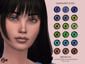 Sims 4 — Margaret Eyes [HQ] by Benevita — Margaret Eyes HQ Mod Compatible 18 Swatches For all age I hope you like!