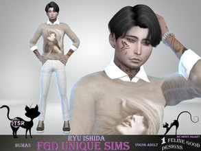 Sims 4 — Ryu Ishida by Merit_Selket — Ryu is a brilliant Master Chef and will always be a child at heart Ryu Ishida Young