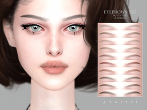 Sims 4 — Eyebrows n67 by ANGISSI — *For all questions go here - angissi.tumblr.com *10 colors *HQ compatible *Female
