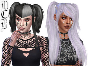 Sims 4 — Inverted Cross Cheek Markings by MaruChanBe2 — Inverted crosses for cheeks <3 Found in blush section. Two