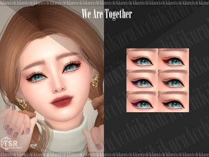 Sims 4 — We Are Together Eyeliner by Kikuruacchi — - It is suitable for Female and Male. ( Teen to Elder ) - 6 swatches -