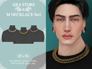 Sims 4 — Necklace M No1 by Gea_Store — 4 Color Swtach BGC All Lods New Mesh Dont reclaim this as yours and dont reupdate