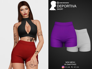 Sims 4 — Deportiva (Short) by Beto_ae0 — Women sports shorts, enjoy them - 09 colors - New Mesh - All Lods - All maps