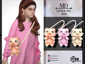 Sims 4 — child little pig bag by Mydarling20 — new mesh base game compatible all lods all maps 5 color the texture of