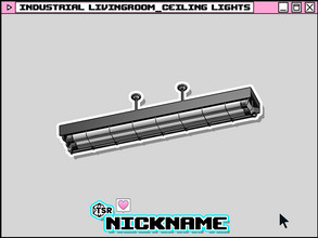 Sims 4 — industrial livingroom_ceiling lights by NICKNAME_sims4 — industrial livingroom set 7 package files. industrial