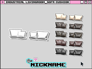 Sims 4 — industrial livingroom_sofa cushion by NICKNAME_sims4 — industrial livingroom set 7 package files. industrial