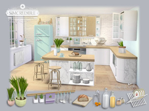 Sims 4 — Keep Life Simple Cabinetry and Surfaces  [web transfer] by SIMcredible! — This is the kitchen part II, with