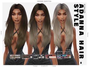 Sims 4 — [PATREON] Adanna Hairstyle by Leah_Lillith — Adanna Hairstyle All LODs Smooth bones Custom CAS thumbnail Works