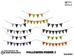 Sims 4 — Halloween Dinner_Garlands by kardofe — Decorative garlands in five different options
