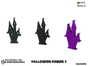 Sims 4 — Halloween Dinner_little house by kardofe — Witch's house, decorative, to decorate the table, in three colour