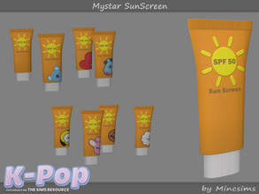 Sims 4 — Mystar SunScreen by Mincsims — Basegame Compatible 8 swatches Used images were licensed from Adobe Stock.