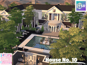 Sims 4 — House No. 10 by LittleLadyShunny — A big classical mansion with a beautiful round staircase.