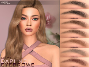 Sims 4 — Daphne Eyebrows N172 by MagicHand — Natural eyebrows in 13 colors - HQ Compatible. Preview - CAS thumbnail