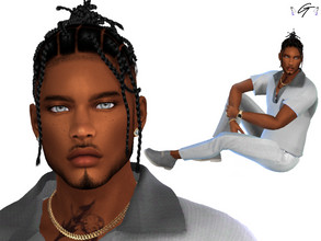 Sims 4 — Malik Harris by GreeCreates — {Young Adult Male Sim] *** Make sure to download all of the custom content from
