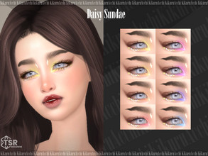Sims 4 — Daisy Sundae Eyeshadow by Kikuruacchi — - It is suitable for Female and Male. ( Teen to Elder ) - 8 swatches -