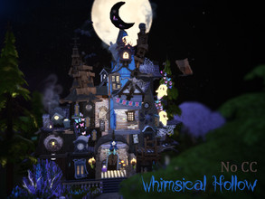 Sims 4 — Whimsical Hollow by VirtualFairytales — Gravity seems to vanish at this place. ~ A quirky, Halloween-themed