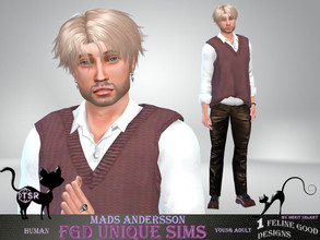Sims 4 — Mads Andersson by Merit_Selket — Mads is an active, ambitious young man who loves sports Mads Andersson Young
