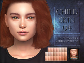Sims 4 — Child skin 04 - light colours by RemusSirion — Full-coverage skin for kids in light shades This skin comes with