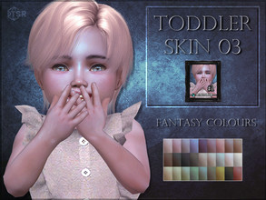 Sims 4 — Toddler Skin 03 - fantasy colours by RemusSirion — Full-coverage skin for toddlers in fantasy shades This skin
