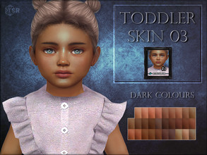 Sims 4 — Toddler skin 03 - dark colours by RemusSirion — Full-coverage skin for toddlers in dark shades This skin comes