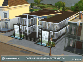 Sims 4 — Caeruleum Sports Center noCC by Sedricia — Caeruleum Sports Center noCC Movers & Shakers, Willow Creek Blue