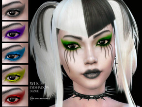 Sims 4 — Witch Eyeshadow N43 by Suzue — -15 Swatches -For Female (Teen to Elder) -HQ Compatible