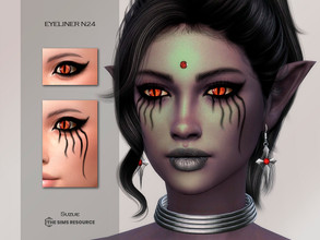 Sims 4 — Eyeliner N24 by Suzue — -3 Swatches -For Female (Teen to Elder) -HQ Compatible