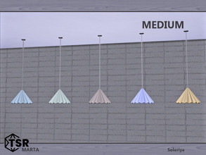 Sims 4 — Marta. Ceiling Light, medium by soloriya — Ceiling light, medium. Part of Marta set. 5 color variations.