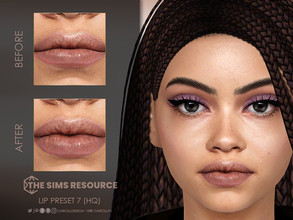 Sims 4 — Lip Preset 7 (HQ) by Caroll912 — A large lip preset for female Sims. Preset is suited for Teen- Elders and all