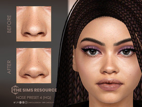 Sims 4 — Nose Preset 4 (HQ) by Caroll912 — A large nose preset for female Sims. Preset is suited for Teen - Elders and