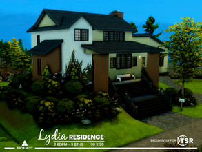 Sims 4 — Lydia Residence | NO CC by ProbNutt — Welcome to Lydia Residence, a home located on a 30x30 lot, an open floor