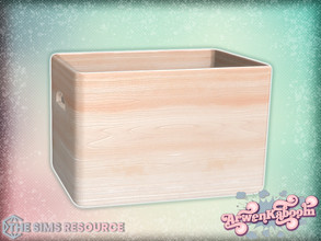 Sims 4 — Farina - Wood Box Large by ArwenKaboom — Base game object in multiple recolors. Find all objects by searching