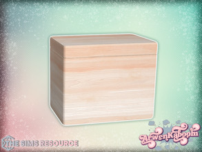 Sims 4 — Farina - Wood Box Medium by ArwenKaboom — Base game object in multiple recolors. Find all objects by searching