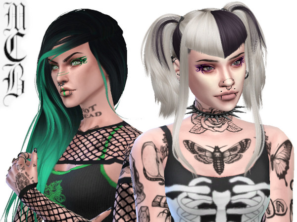 Sims 4 — Xina Eyeliner by MaruChanBe2 — Cute Eyeliner with purple <3 You can change the color for any with sliders.