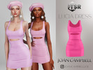Sims 4 — Lucia Dress by Joan_Campbell_Beauty_ — 17 swatches Custom thumbnail Original mesh Hq compatible